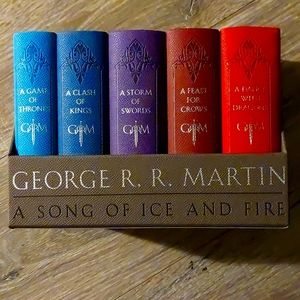 Game of Thrones, leather-bound box set.